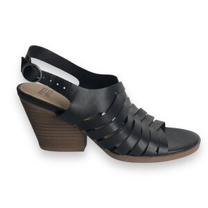 Frye and Co. Women’s Black Galia Heeled Sandals Size 6.5